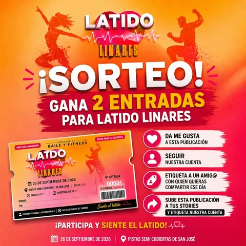 Imagen de 🎉✨ ¡SORTEO DE 2 ENTRADAS PARA LATIDO LINARES! ✨�