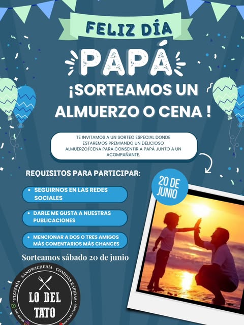Imagen de ¡SORTEO DÍA DEL PADRE!

Queremos halagar a papá en su dí
