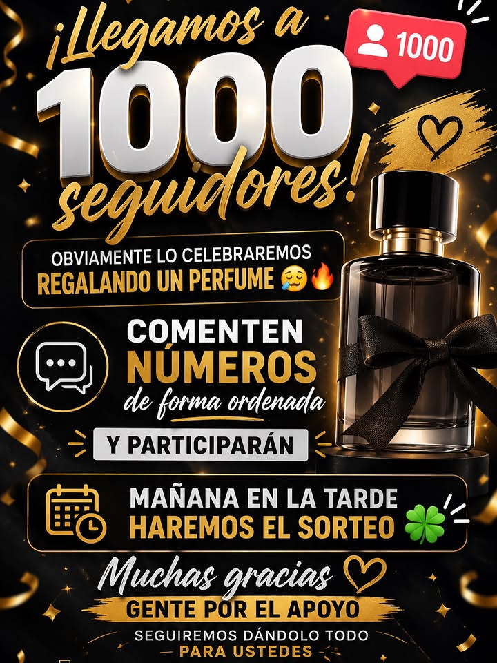 Imagen de 🎉✨ ¡YA SOMOS 1000 SEGUIDORES! ✨🎉

Para agradecer 