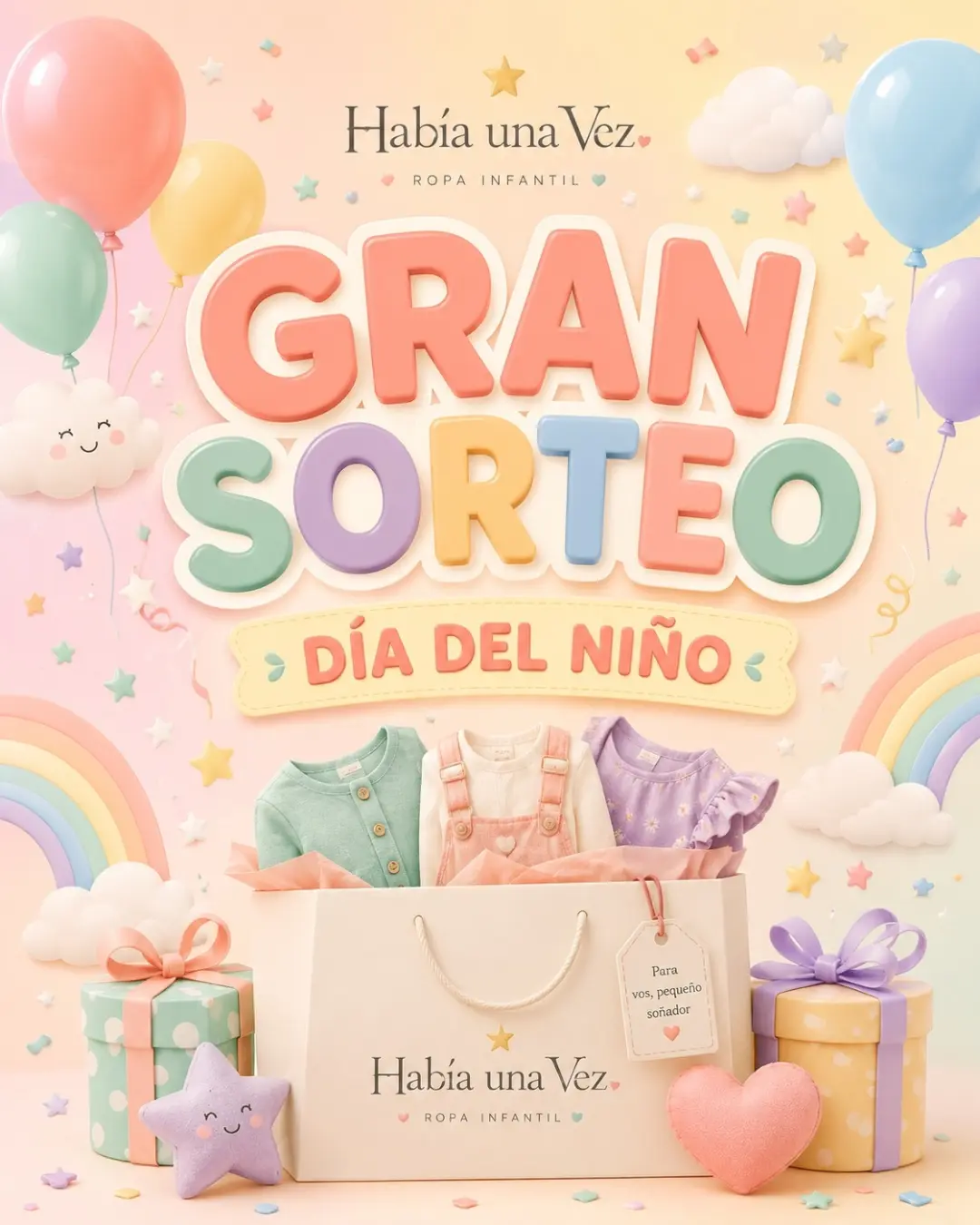 Imagen de 🎉 ¡GRAN SORTEO DÍA DEL NIÑO! 🎉

En Había una Vez q