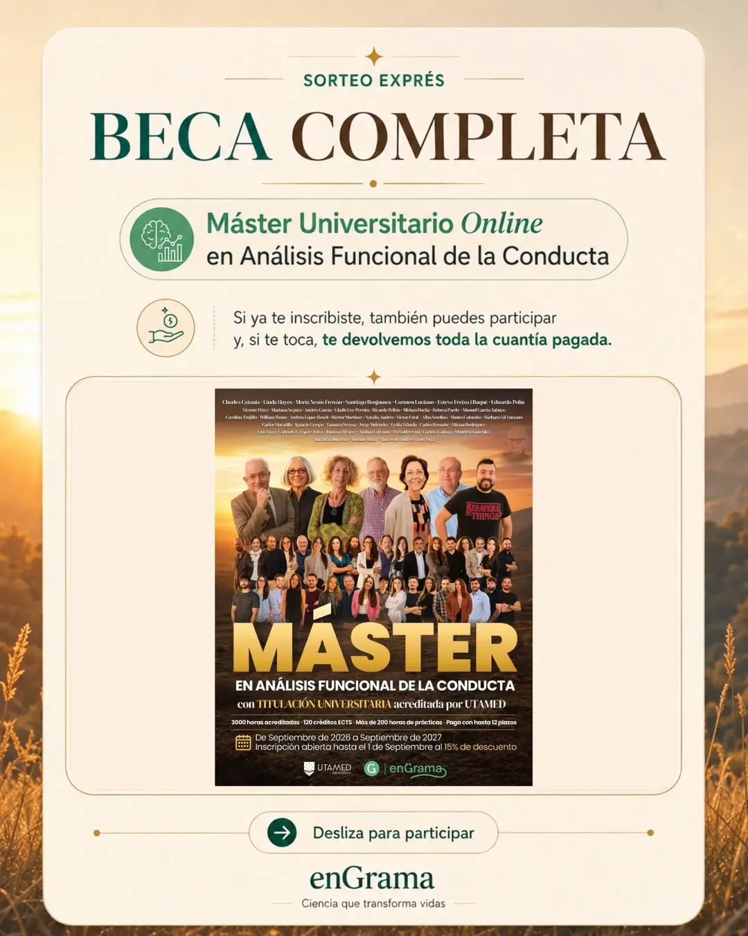 Imagen de 🎓 ¡SORTEAMOS UNA BECA COMPLETA para nuestro Máster Univ