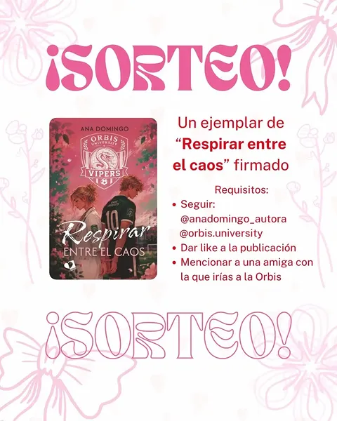 Imagen de ¡SORTEO! 🩷

¿Quieres ganar un ejemplar de Respirar ent
