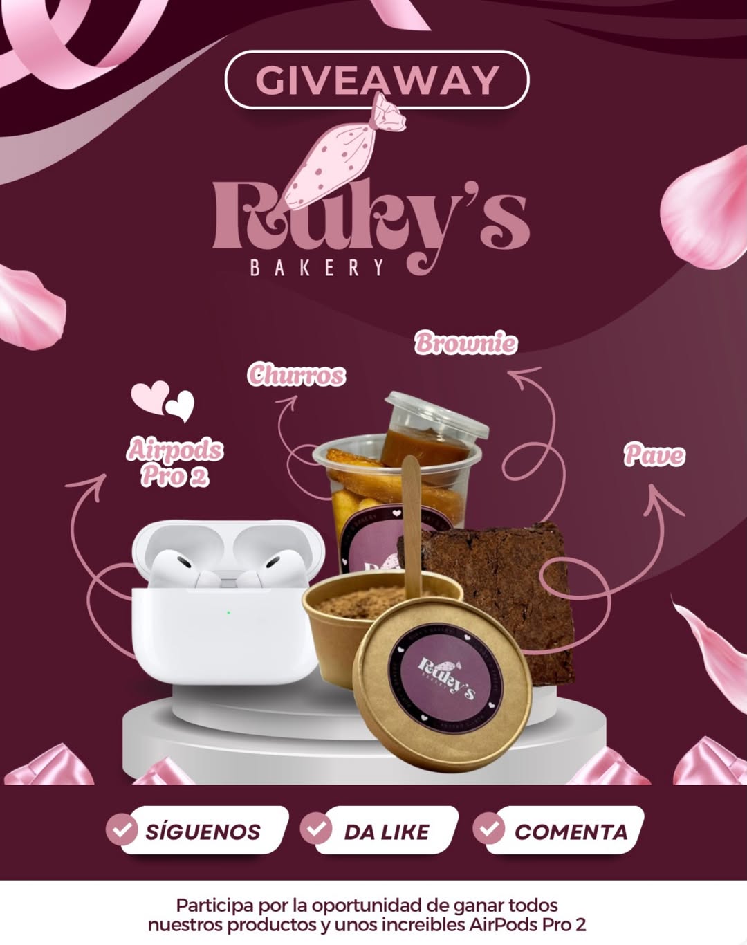 Imagen de ✨🎉 GIVEAWAY RUKY’S BAKERY 🎉✨
¡Porque ustedes lo