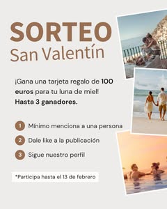 Imagen de 💘 ¡SORTEO DE SAN VALENTÍN! ✨

El amor se celebra viaj