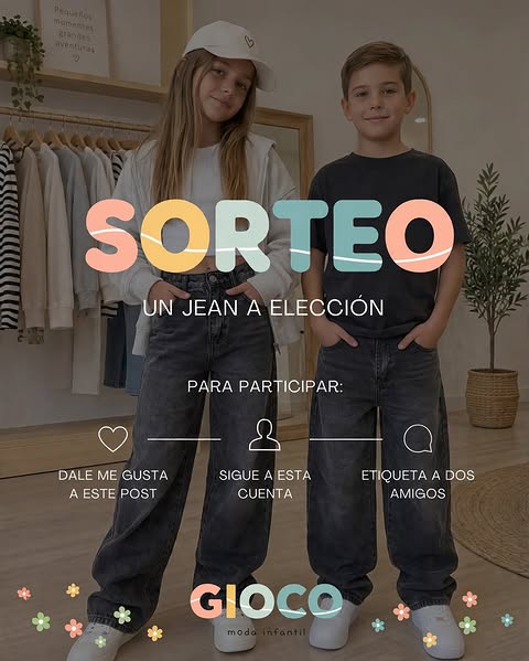 Imagen de ¡SE VIENE SORTEO EN GIOCO! 🧸🤍

Sorteamos UN JEAN A EL