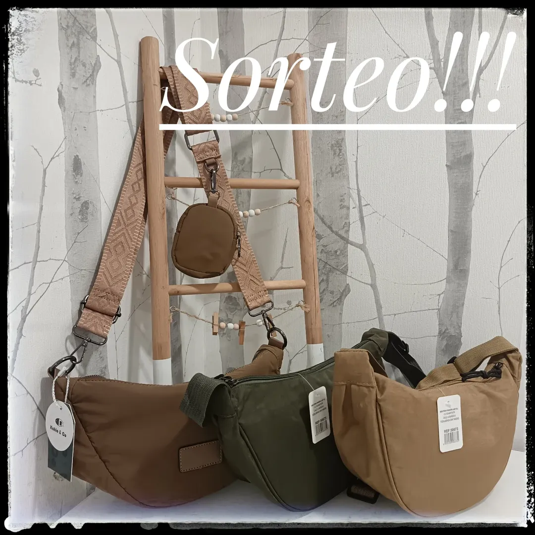 Imagen de 🩵Huik_moda sortea 3 bolsos el día1 de enero a las 22h.
�