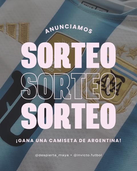 Imagen de 🏆 SORTEO: ¡MINI-HINCHA DEL MUNDIAL! 🇦🇷

¿Tu mini-