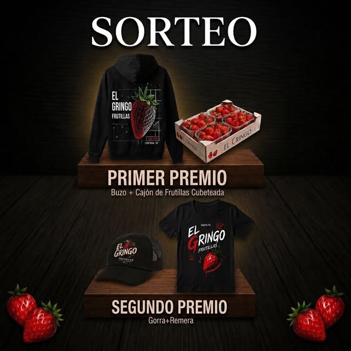 Imagen de 🔥 ¡SE ARMÓ EL SÚPER SORTEO DE FRUTILLAS EL GRINGO! �