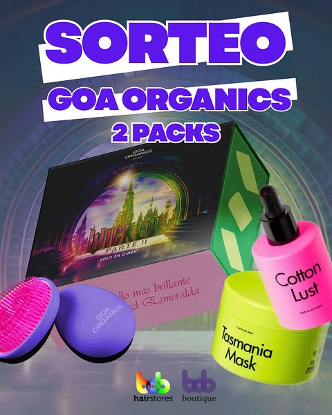 Imagen de ✨ SORTEO con GOA ORGANICS ✨

En BOB sorteamos 2 Packs W