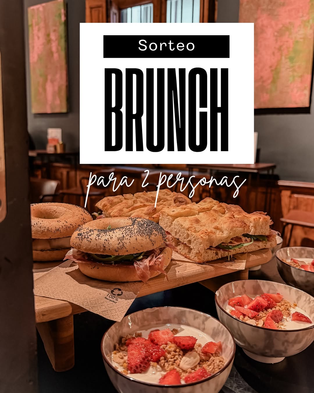 Imagen de SORTEO BRUNCH PARA 2🥂🍓🥐
Participa y gana un brunch 
