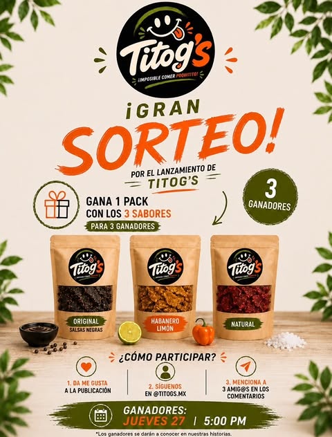 Imagen de 🔥 ¡SÉ PARTE, COMPARTE Y GANA! 🔥

Titog’s llegó y 
