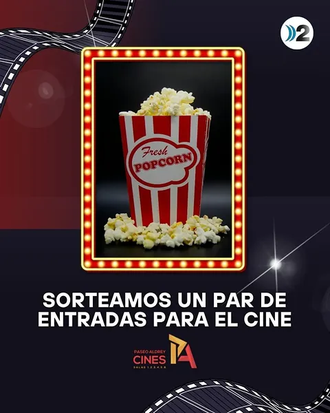 Imagen de ¡SORTEO! ¿QUERÉS IR AL CINE?

Desde Canal 2 sorteamos un 