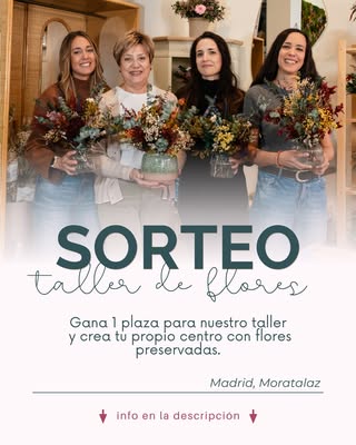 Imagen de 🌸 SORTEO PARA PERSONAS DE MADRID 🌸

Regalamos 1 plaza 