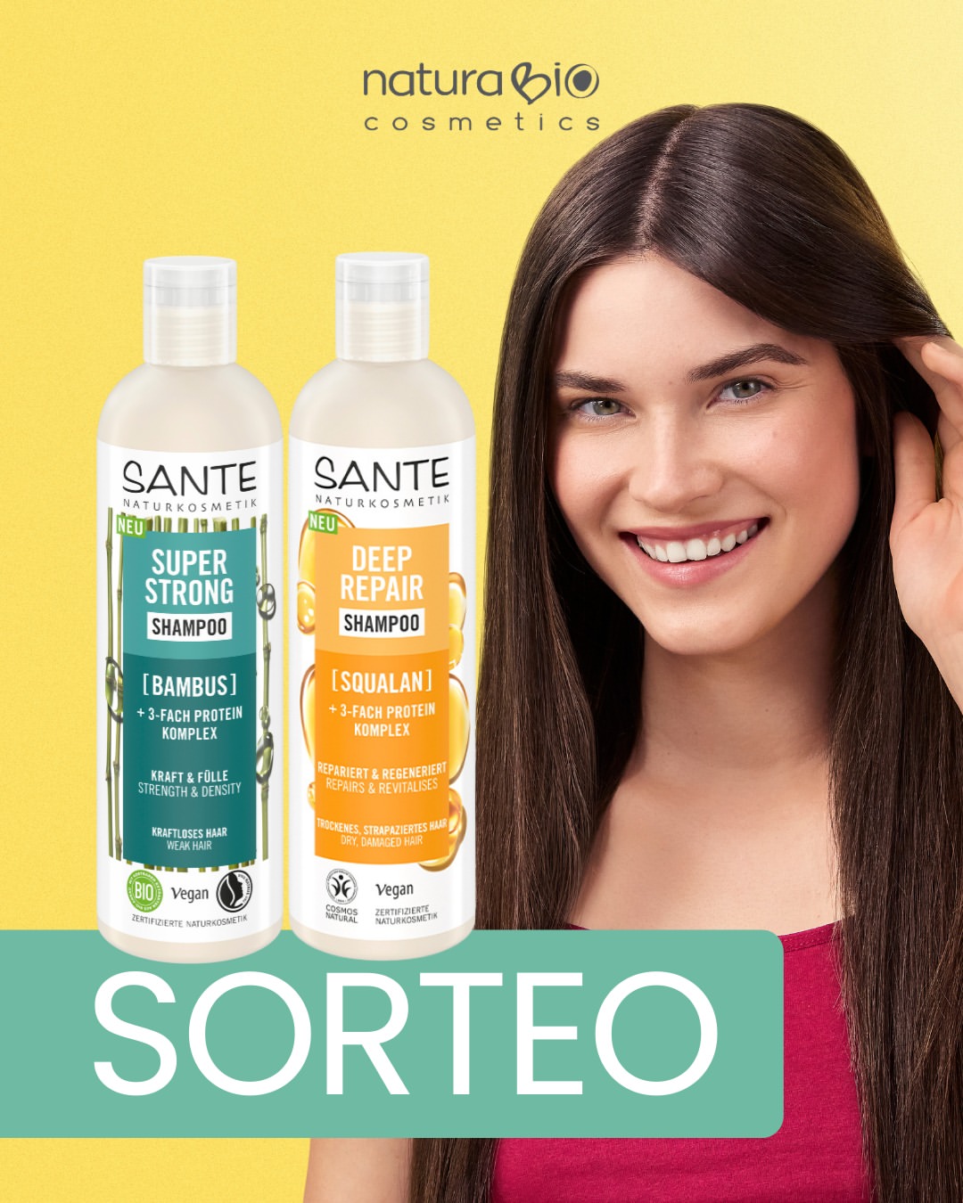 Imagen de ¿Quieres ganar dos champús SANTE para cuidar tu cabello de