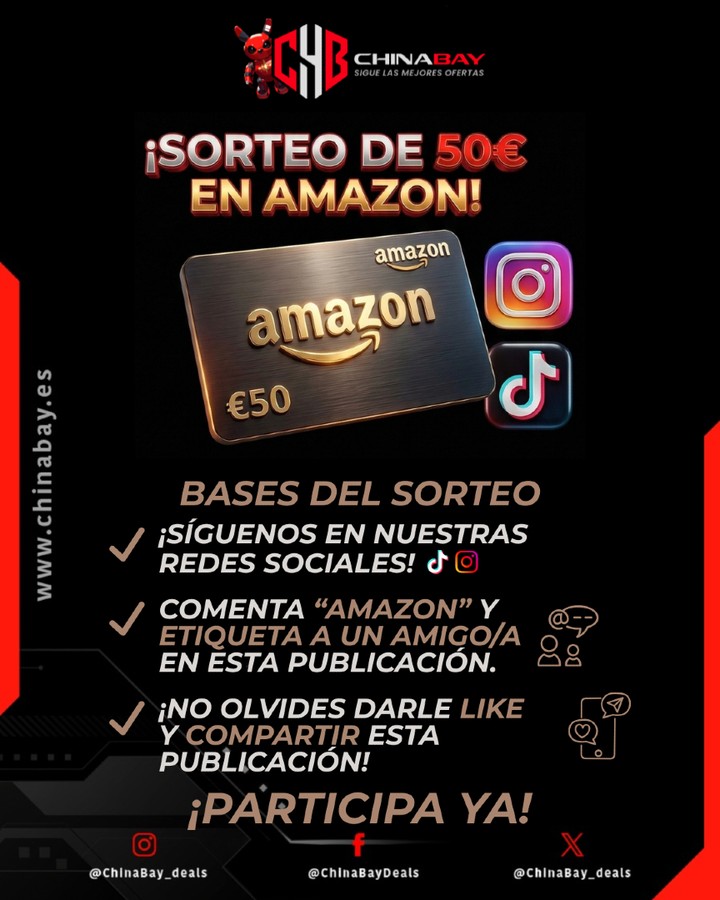 Imagen de 🚀 SORTEO FLASH: ¡50€ GRATIS PARA AMAZON! 💳🎁

¿Q