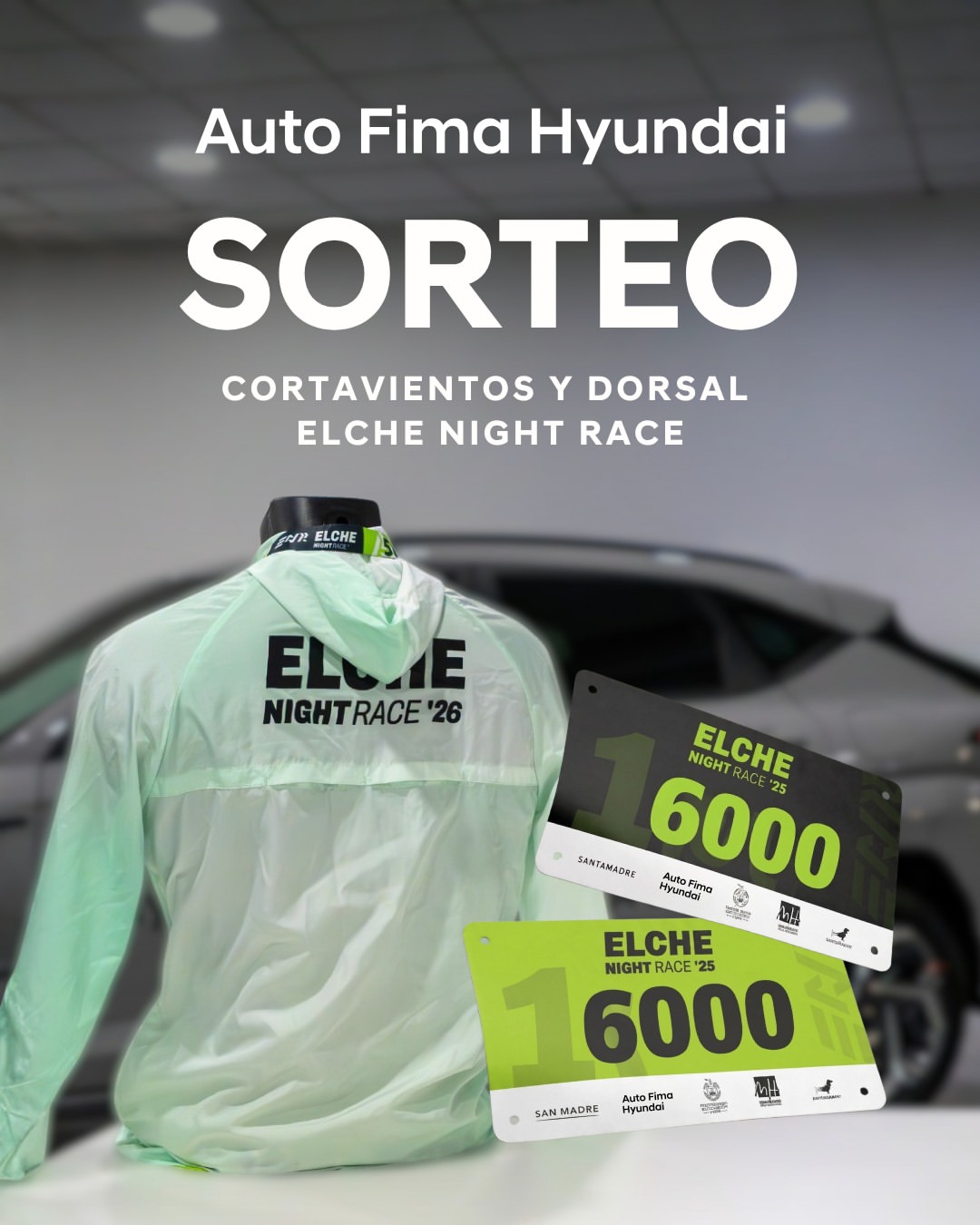 Imagen de SORTEO DORSAL ELCHE NIGHT RACE + CORTAVIENTOS 
 
¡Participa