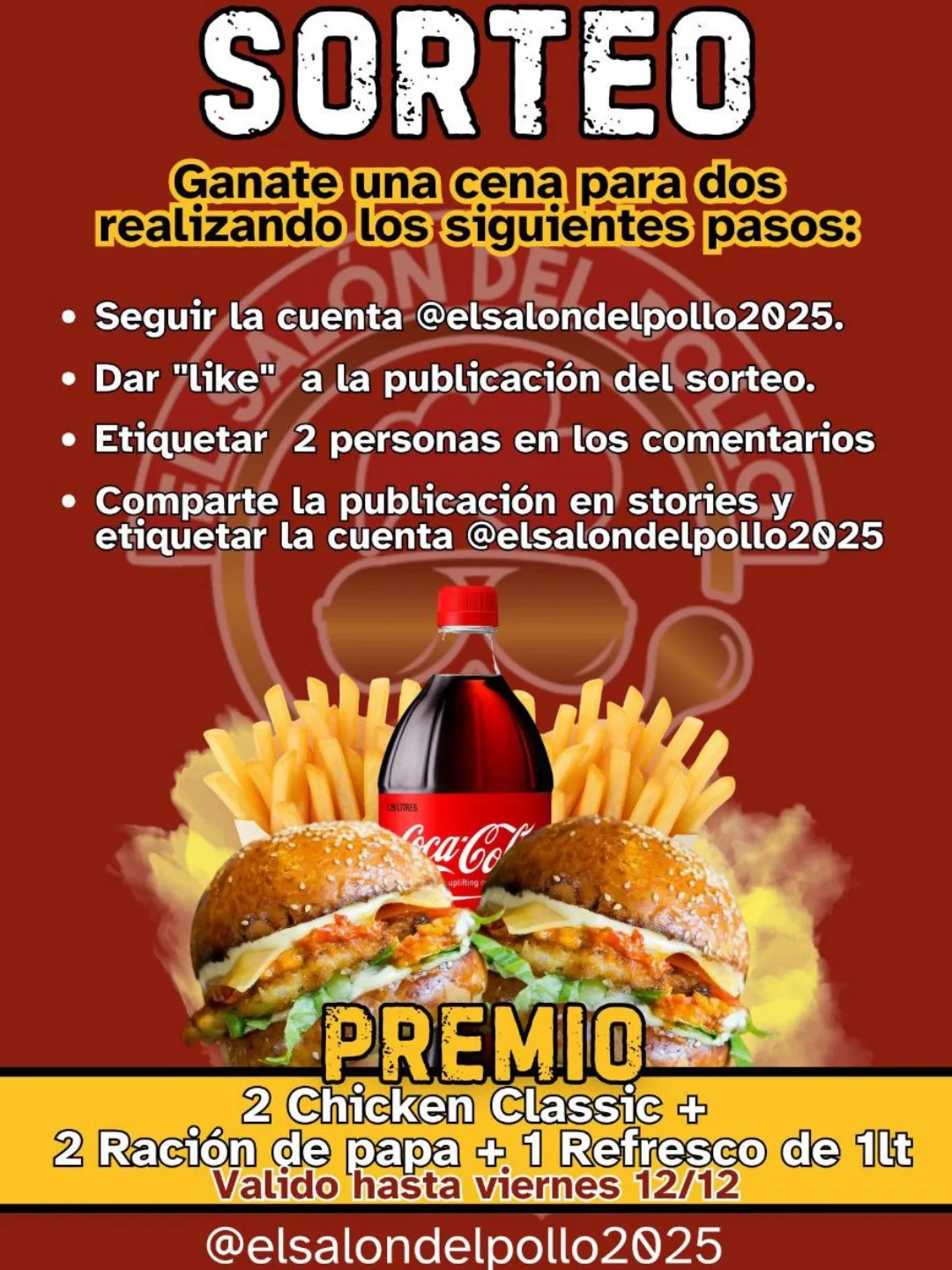 Imagen de 🍗 ¡GRAN SORTEO! Gana una CENA para DOS! 🍔🍟

¿Anto