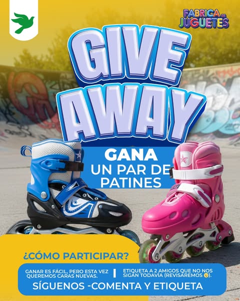 Imagen de 🎉 ¡GIVEAWAY TIME! 🛼💥

¡Queremos caras nuevas en n