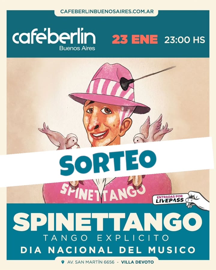 Imagen de 👉Te regalamos dos entradas 🎫 para ver a SPINETTANGO - 