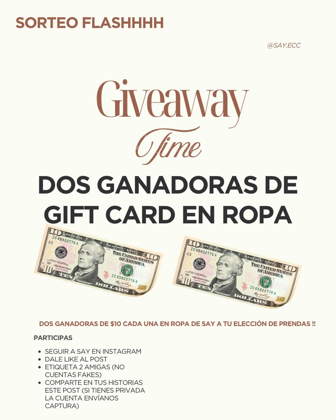 Imagen de ✨ ¡SORTEO FLASHHHH! ✨

🎁 2 GANADORAS se llevarán $1