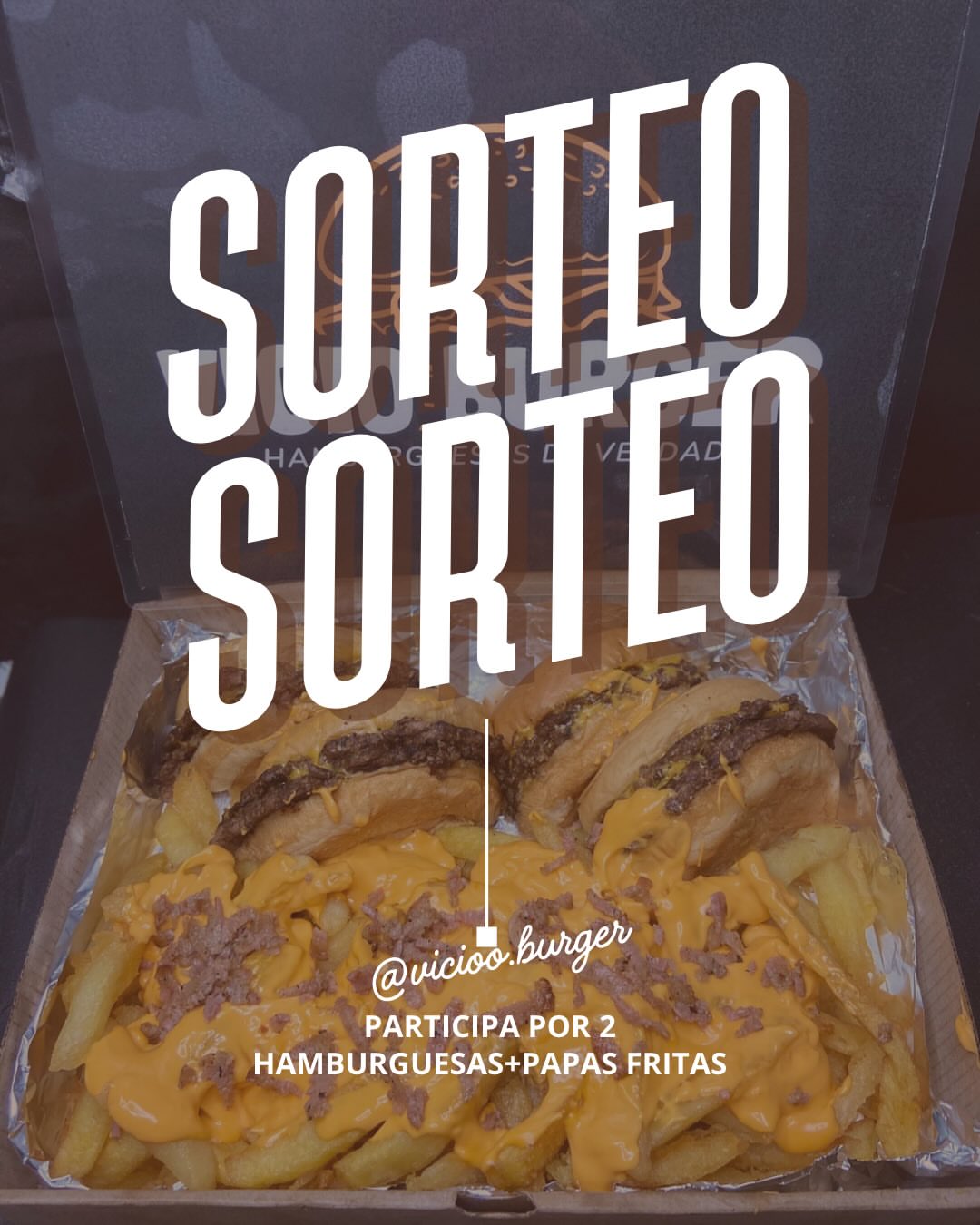 Imagen de PRIMER SORTEO DE VICIO BURGER🍔
Se sortea el Viernes 26/12