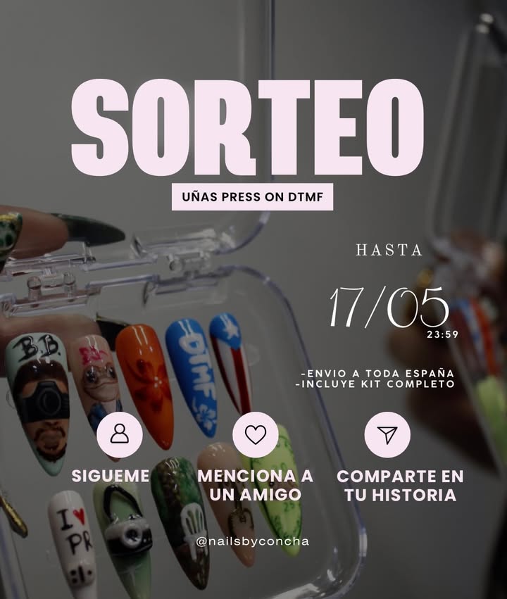 Imagen de ¿AUN NO TE HAS HECHO TUS UÑAS PARA EL TOUR DTMF?
Sorteo un