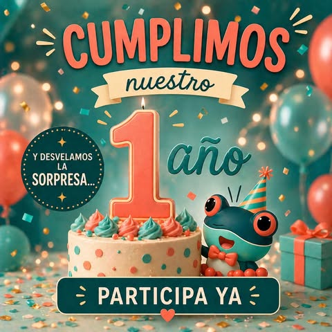 Imagen de 🎉🐸 ¡Estamos de ANIVERSARIO en La Rana Peluda! 🐸�