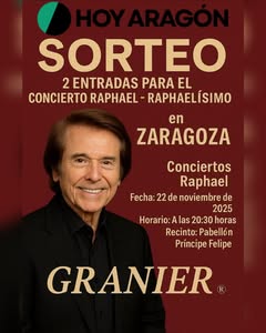 Imagen de 🎉 ¡SORTEAMOS UNA ENTRADA DOBLE PARA EL CONCIERTO DE RAFA