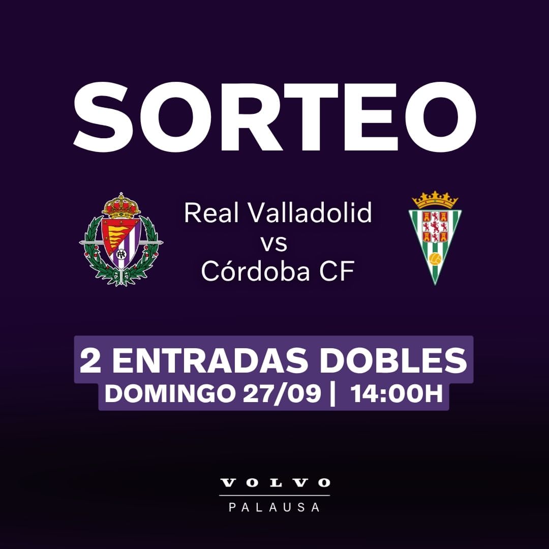 Imagen de Este domingo 28, a las 14:00h, el @realvalladolid recibe al 