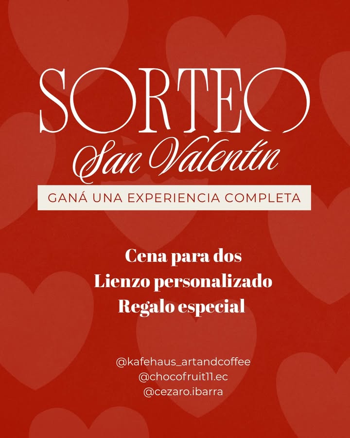 Imagen de 🎉✨ ¡GIVEAWAY ESPECIAL SAN VALENTÍN!✨🎨

Queremos 