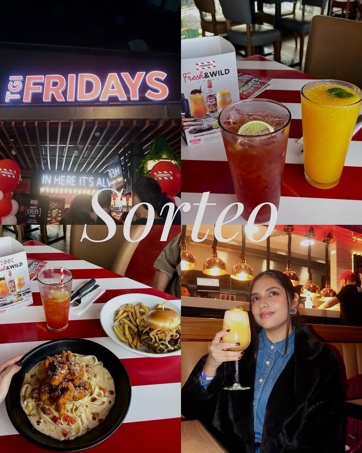 Imagen de SORTEO ACTIVADO!  Mis amigos de @fridaysperu y yo queremos c