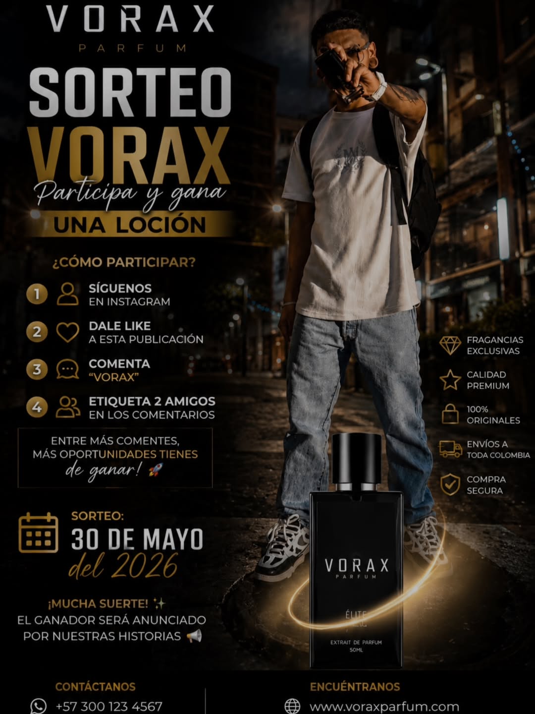 Imagen de 🔥 SORTEO VØRAX 🔥
No es suerte… es actitud.

¿Quier