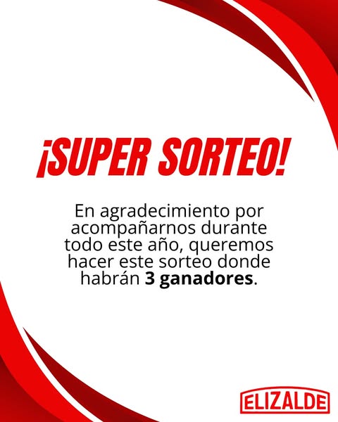 Imagen de 🎉 ¡SÚPER SORTEO ELIZALDE REPUESTOS! 🎉

En agradecimi