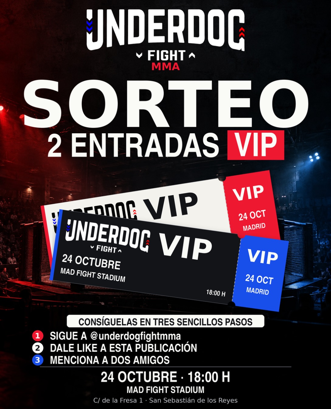 Imagen de 🎟️ SORTEO · 2 ENTRADAS VIP PARA UNDERDOG

Mañana entr