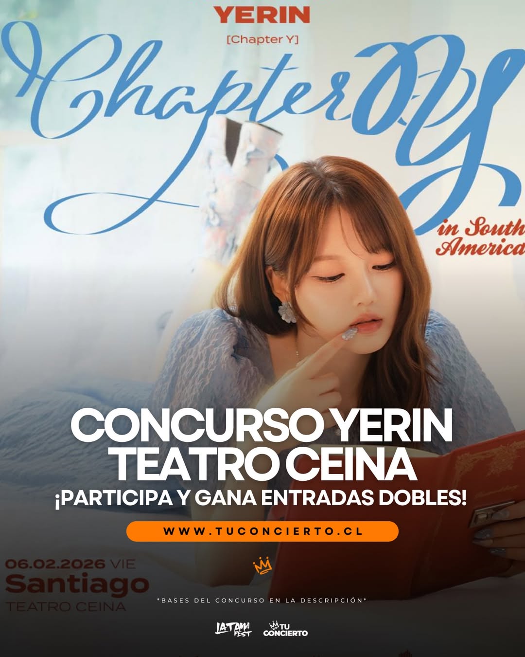 Imagen de ¡Sorteo exclusivo🤩! ¿Quieres ver a YERIN en vivo este 6