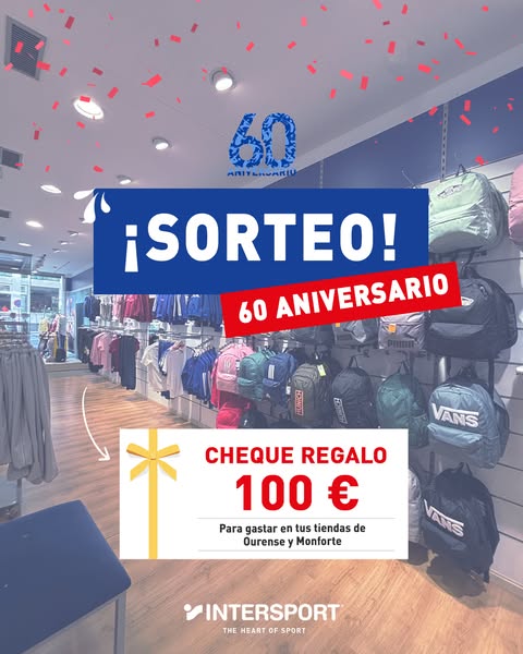 Imagen de 🥳 ¡SORTEO 60 ANIVERSARIO - CHEQUE REGALO! 🥳

¿Te gus