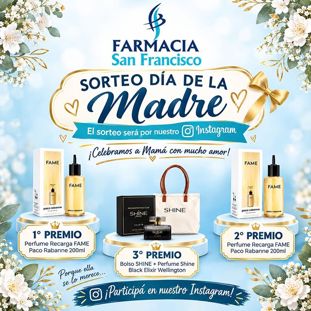 Imagen de 💖 SORTEO DÍA DE LA MADRE - FARMACIA SAN FRANCISCO 💖
�