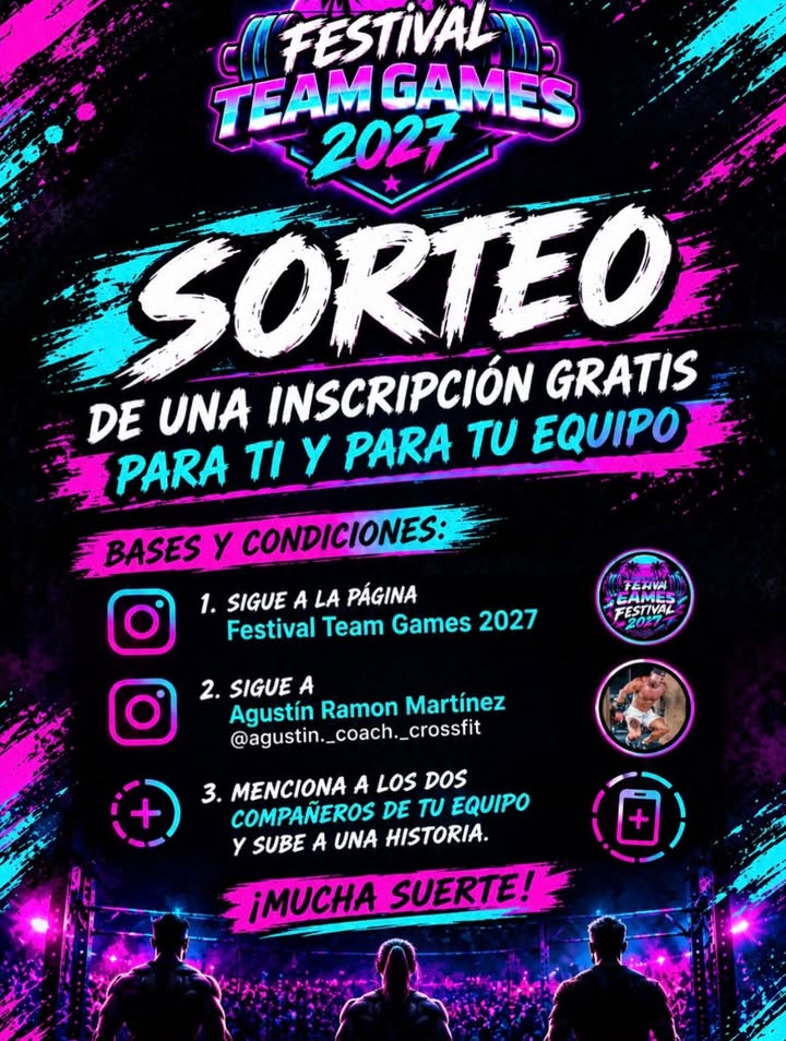 Imagen de 🔥🎁 ¡SORTEO FESTIVAL TEAM GAMES 2027! 🎁🔥

¿Quie