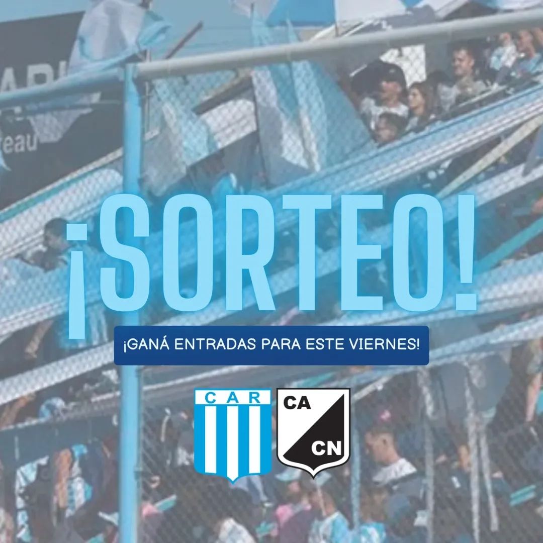 Imagen de SORTEO EXPRESS 🎫🍀

🩵🤍🩵 Alentá a Racing este 