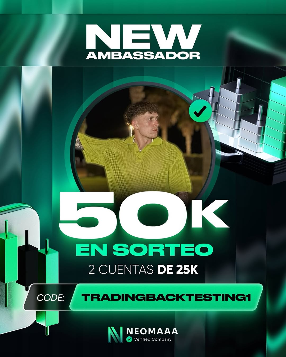 Imagen de 🎉 ¡SORTEO 50K EN CUENTAS DE FONDEO! 🎉
Para celebrar l