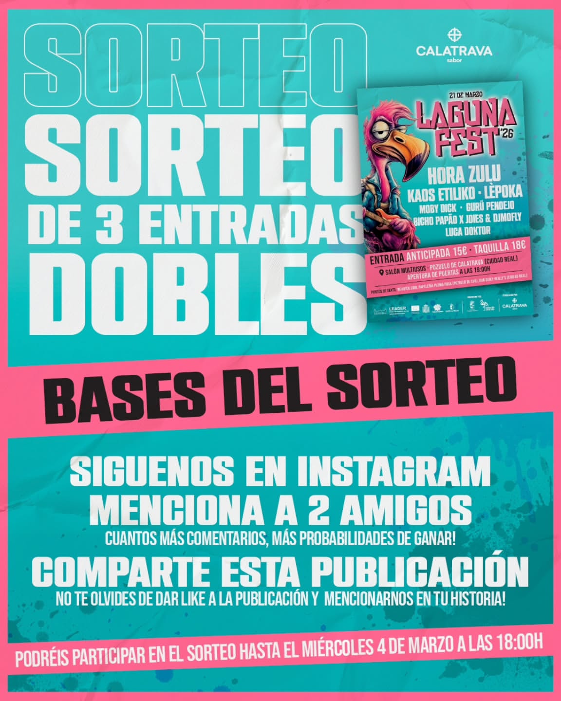 Imagen de 🎉🔥 ¡SORTEO LAGUNA FEST! 🔥🎉

¿Te vienes al Lagu