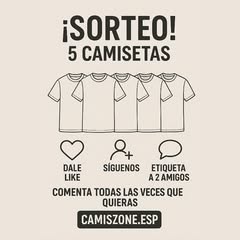 Imagen de 🎉 ¡SORTEO DE 5 CAMISETAS DE FÚTBOL! 👕⚽
En @camiszo