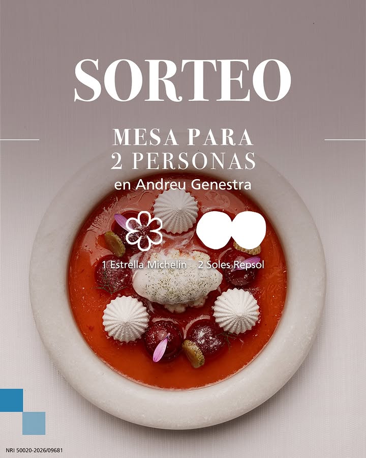 Imagen de SORTEO de 1 mesa para dos en @andreugenestrarestaurante y el