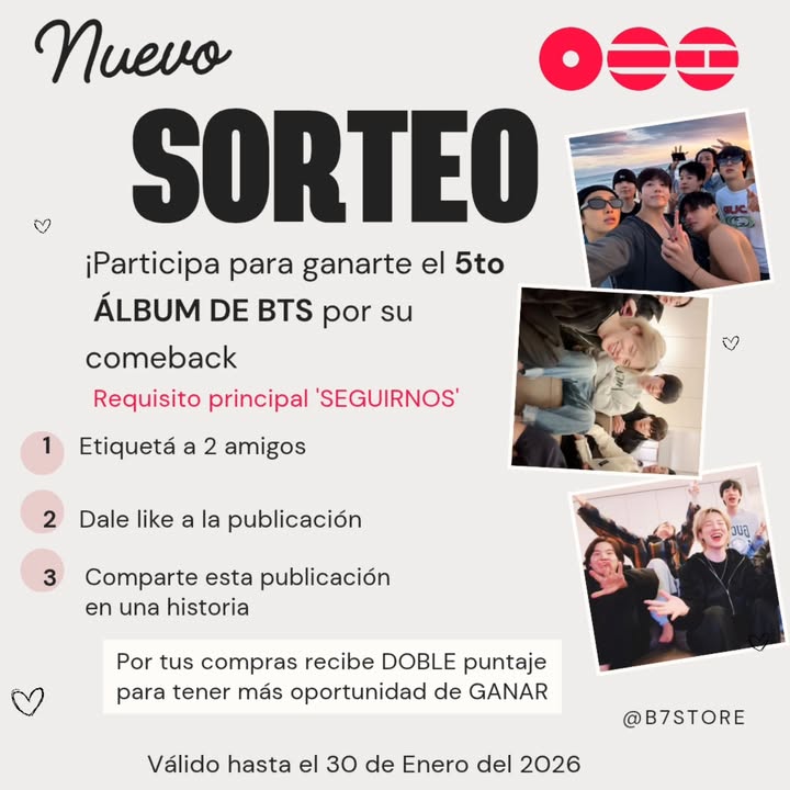 Imagen de 💜 ¡Es real… BTS está de vuelta! ✨

Y en B7store lo 