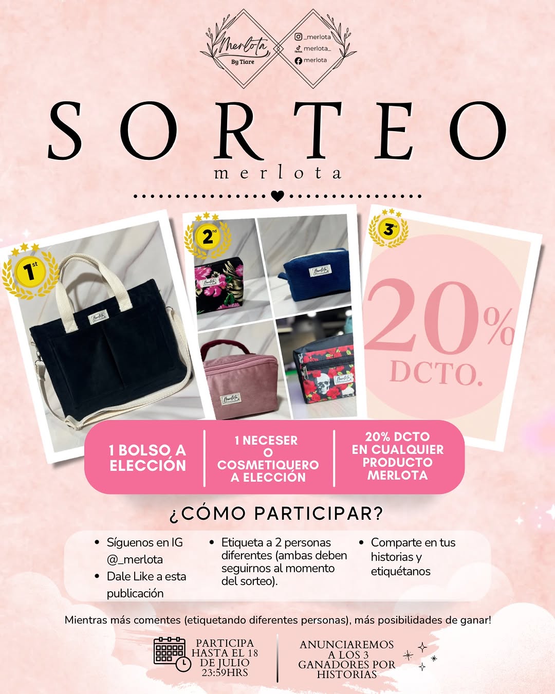 Imagen de TENEMOS EL PRIMER SORTEO EN MERLOTA!!! 🐈‍⬛🖤

Como 