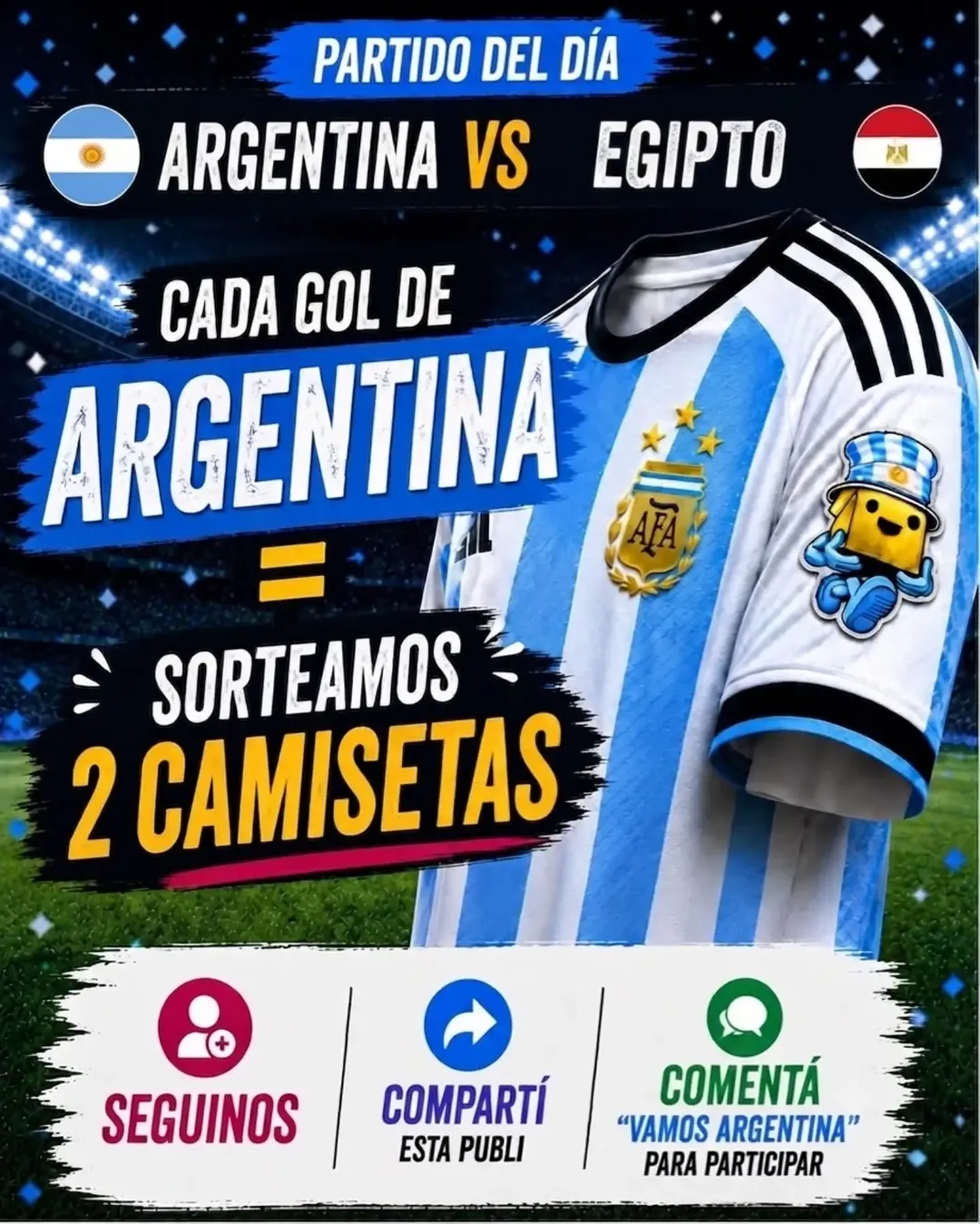 Imagen de ¡Cada gol de Argentina puede ser un regalo para vos! ⚽�