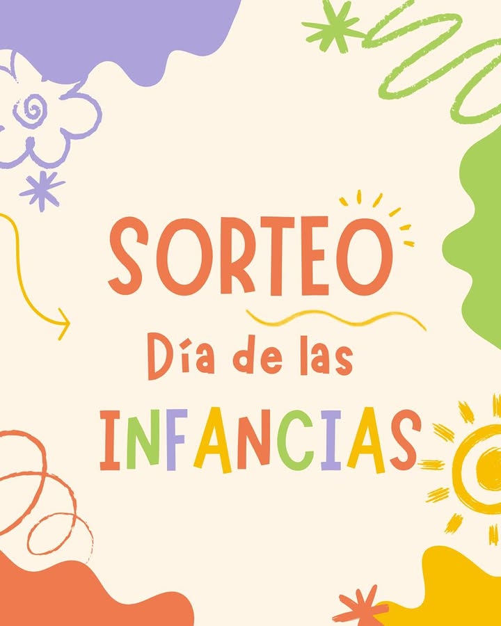 Imagen de 🎉 ¡SORTEO ESPECIAL DÍA DE LAS INFANCIAS! 🎉

Para par