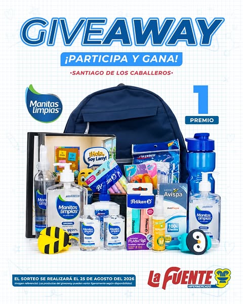 Imagen de 🎒✨ ¡GIVEAWAY! ¡PARTICIPA Y GANA! ✨🎒

¡En Santia