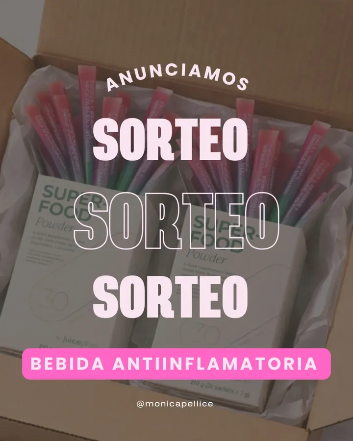 Imagen de 🎉 ¡¡SORTEO!! 🎉 

🎁 BEBIDA ANTIINFLAMATORIO PARA 1