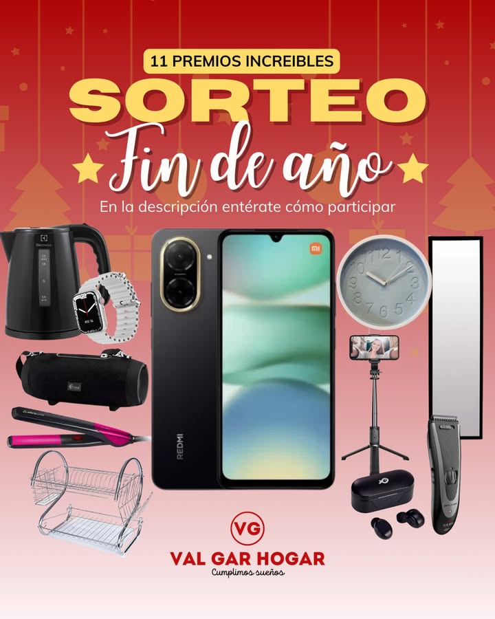 Imagen de SORTEO FIN DE AÑO🎁⭐️
11 PREMIOS💣.
Que esperas par